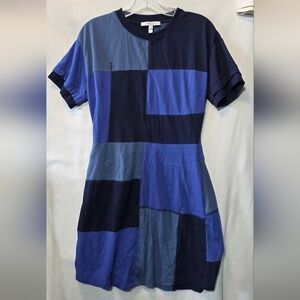 Derek Lam 10 Crosby Colorblock Pattern Mini Dress Size M